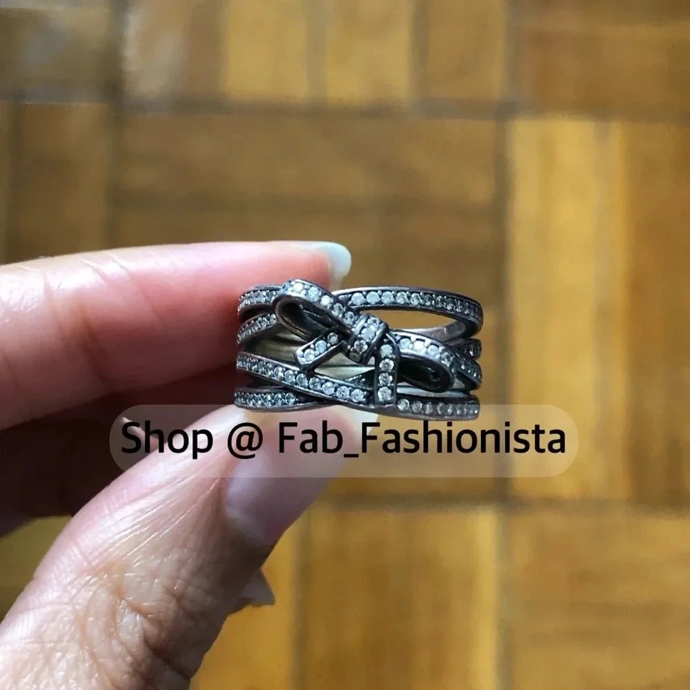 Pandora Sterling Silver Ring 54 Retired